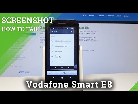 How to Capture Screen Content on Vodafone Smart E8 - Taking Screenshots