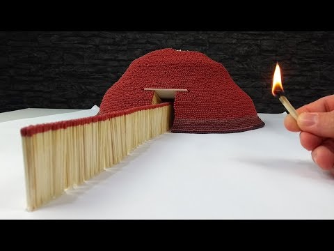 Match Chain Reaction VOLCANO ERUPTION Amazing Fire Domino