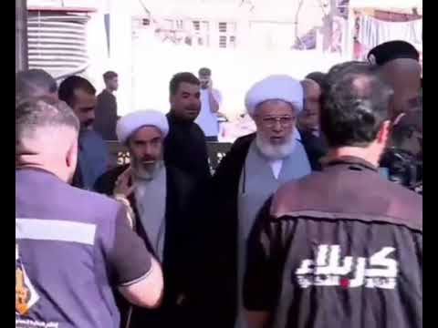 ⁣المشاركة في تشيع العلويةعقيلة المرجع الديني الأعلى سماحة آية الله العظمى السيد علي الحسيني السيستاني