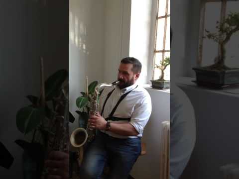 Our friend Stefano Bedetti plays his Borgani Pearl Silver Tenor Sax at our Factory