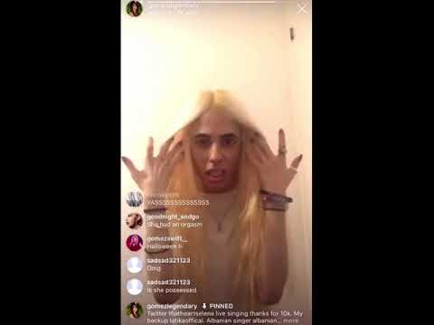 Lati k getting possessed on live
