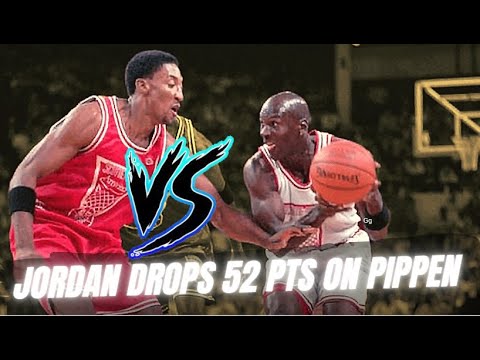 !!! Michael Jordan DROPS 52 pts on Scottie Pippen !!! Ⓒ 1 ON 1 [1994]