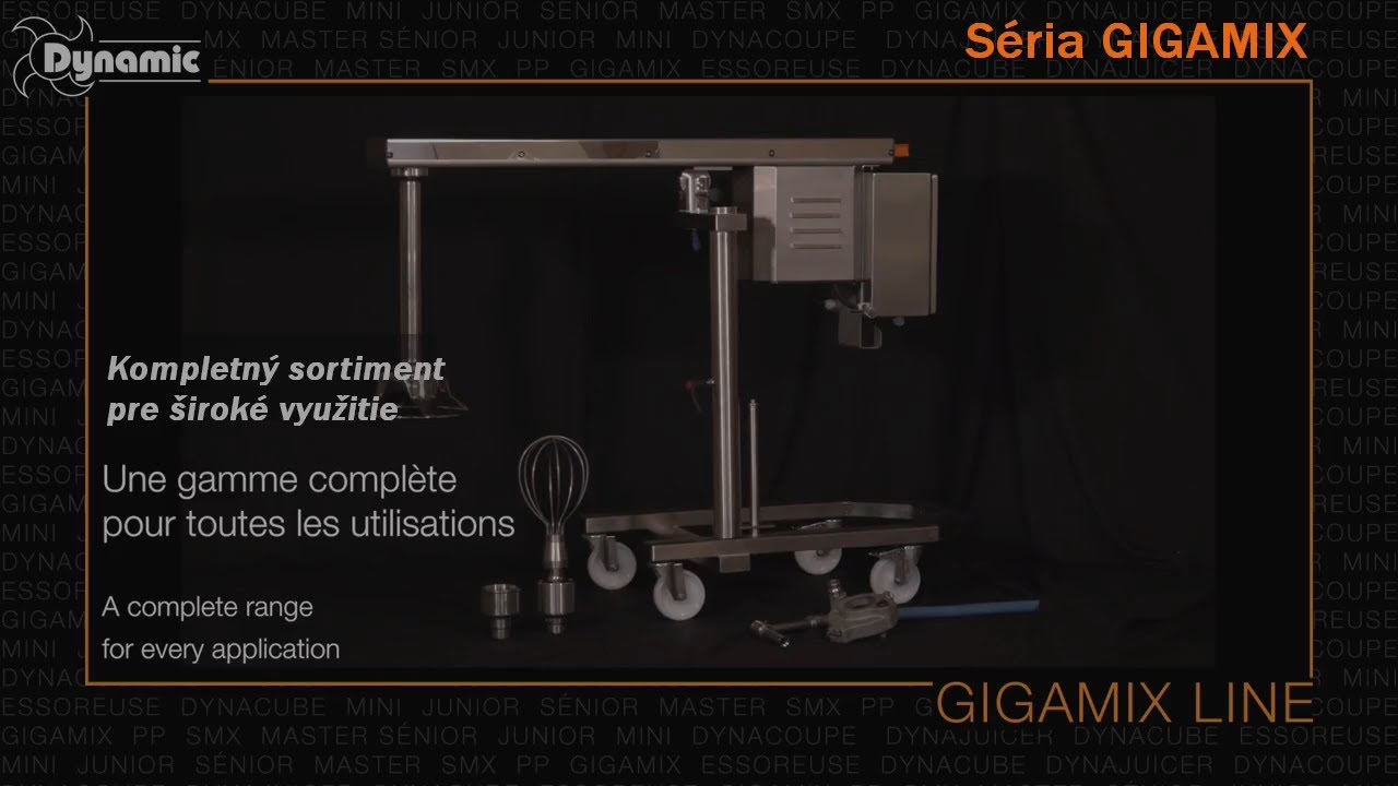 Turbo mixér GIGAMIX 460-210 VV Video
