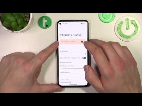 How to Turn On / Turn Off Ringtone Vibration on the GOOGLE Pixel 5a - Haptic Feedback for Calls