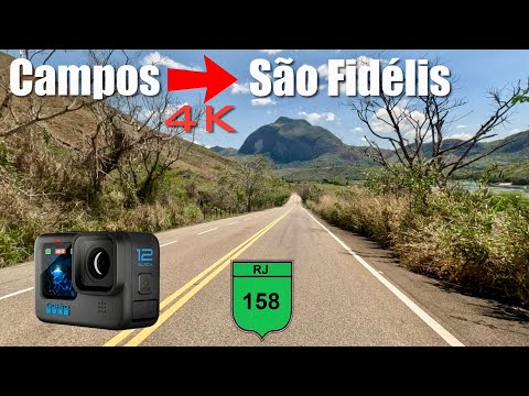 De Campos dos Goytacazes até São Fidélis, RJ, em tempo real. Imagens com GoPro Hero 12. 