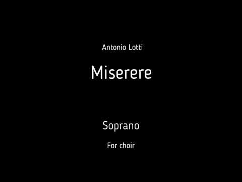 Choir/chór A. Lotti -  Miserere - Soprano + score