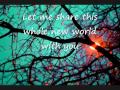A whole new world - Aladin (Lyrics) 