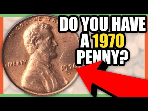 1970 LINCOLN CENT PENNY COINS WORTH MONEY - RARE 1970 PENNIES WORTH MONEY!!