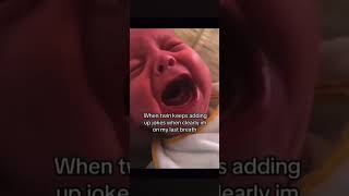 When twin keeps adding up jokes when clearly I’m on my last breath 💀😭😭😭 #fypシ゚viral #fypシ #fyp 