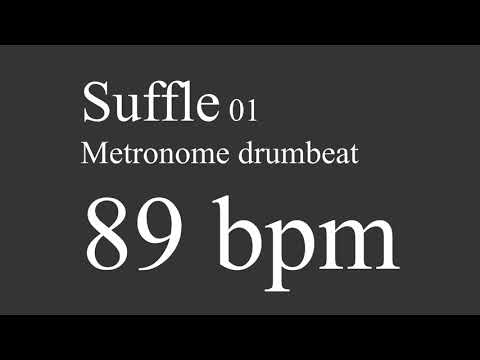 89 bpm suffle drumbeat metronome 01