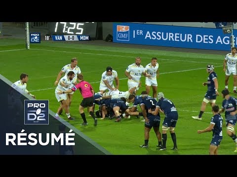 PRO D2 - Résumé Vannes-Mont-de-Marsan: 17-5 - J04 - Saison 2019/2020
