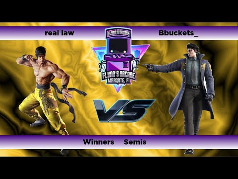 Flynn's Arcade 052 Winners Semis - real law (Law) Vs. Bbuckets_ (Dragunov) Tekken 7 Tournament