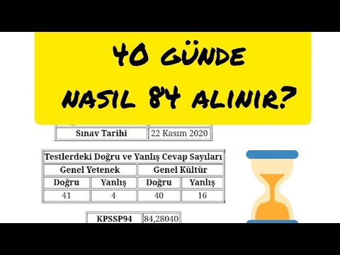 40 GÜNDE KPSS'DEN NASIL 84 ALDIM ? | KPSS ÇALIŞMA TAKTİKLERİ | KISA SÜREDE KPSS
