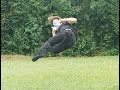 Slow Motion Amateur Tricks And Acrobatics Plus Some Breakdance With A Butterfly Kick In The Middle