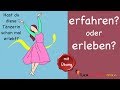 Learn German | Common Mistakes in German | erfahren oder erleben | A2 | B1