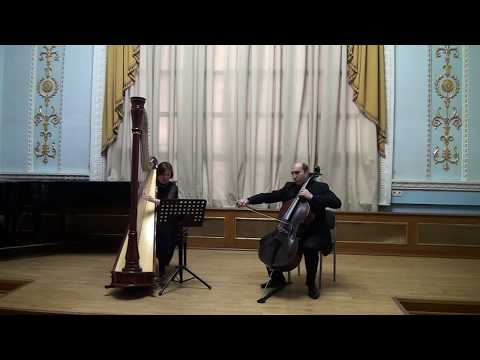 CLAUDE DEBUSSY  LES CLOCHES  for Cello & Harp