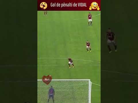 MARINHO SOFRE PÊNALTI, VIDAL BATE E FAZ GOLAÇO PARA O  FLAMENGO ENCIMA DO ATLÉTICO GO #SHORTS