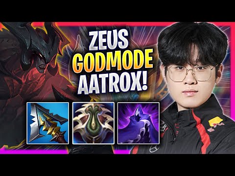 ZEUS LITERALLY GOD MODE WITH AATROX! - T1 Zeus Plays Aatrox TOP vs Trundle! | Season 2024