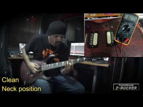 GuitarHeads Z-BUCKER Humbucker Pickups - Bridge/Neck Set of 2 - BLACK & CREAM ZEBRA image 5