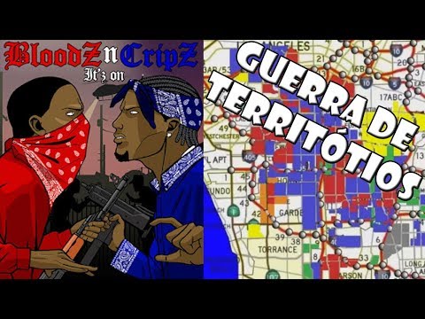 CRIPS and BLOODS - How it started, history and MAP (Los Angeles Gangs)