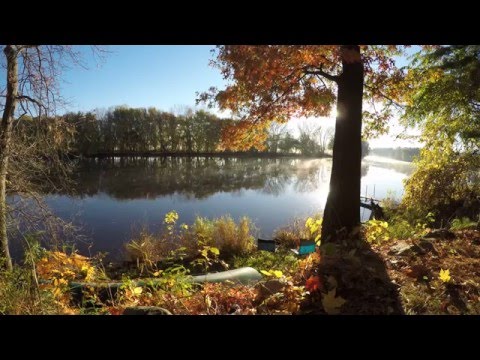 Misty Autumn sunrise on the Rock River