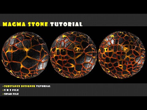 How to create Magma Stone texture - Substance 3D Designer Tutorial Part 1