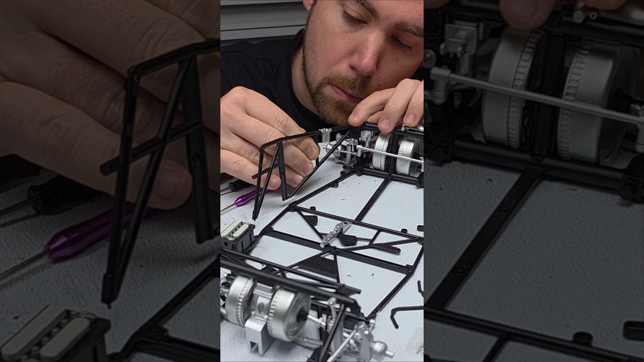 It all starts with the chassis✨️ Mercedes-Benz 300 SLR 1:8 LeGrand