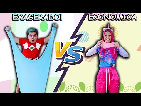 TIPOS DE CRIANÇAS FAZENDO SLIME - ECONOMICA VS EXAGERADO  | Família Maloucos