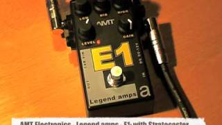 Video thumbnail for AMT Electronics: Legend amps E1 (Les Paul and Strat - direct to computer) by Brett Kingman