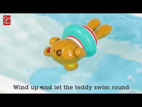 E0204 SWIMMER TEDDY WIND-UP TOY