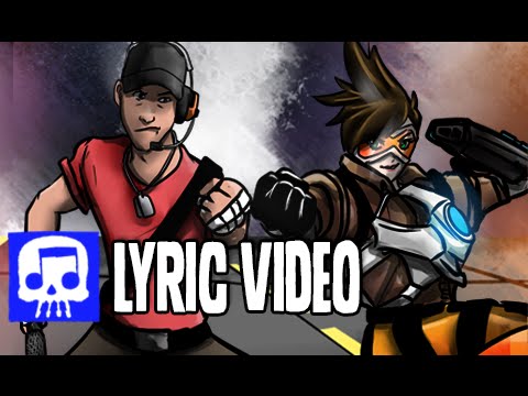 TRACER VS SCOUT Rap Battle LYRIC VIDEO by JT Music