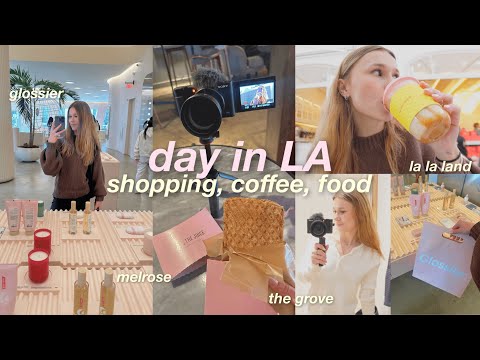 LOS ANGELES VLOG | the grove, shopping, glossier, coffee