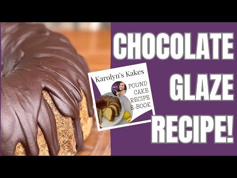 Sharing My Pound Cake Chocolate Glaze Recipe With You!