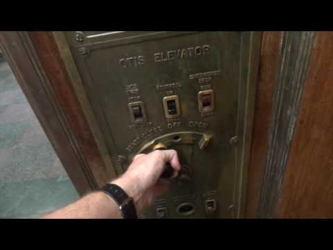 Riding the original OTIS Signal Control elevator in Buffalo city hall.