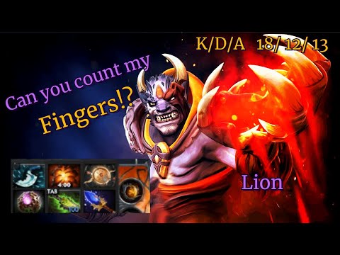 How many Fingers of Death!? | Lion Demon Witch | Dota 2 Highlights Ranked Game Core Support Mid Play