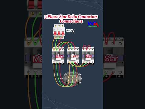 3 Phase Motor Star & Delta Connections #motor #electrical