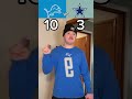 Lions Vs Cowboys Recap Full Video On IG TikTok Nfl Cowboys Lions Football Skit