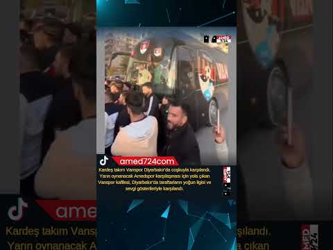 📌 Kardeş takım Vanspor Diyarbakır’da coşkuyla karşılandı. #amed #diyarbakır #amedspor #Vanspor