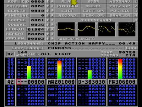Amiga Protracker Music Module  - Chip Action Happy