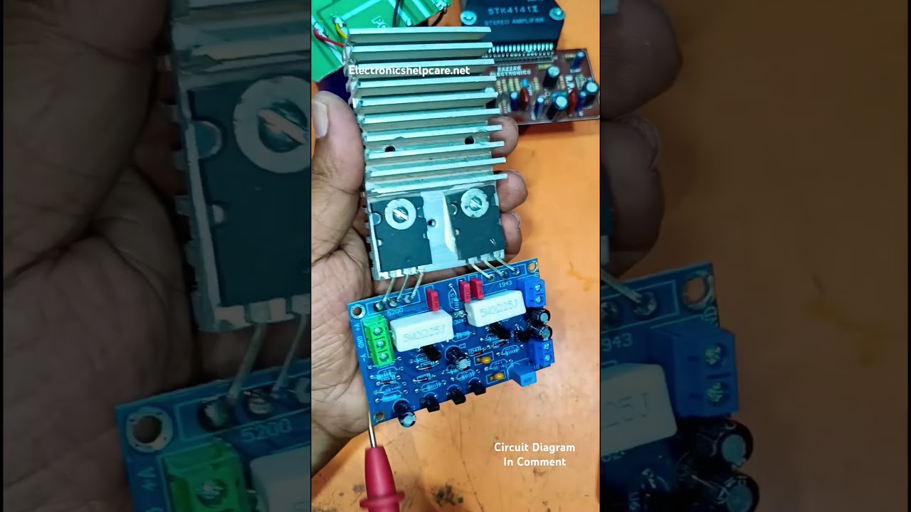 Transistor amplifier circuit diagram #diyamplifier #amplifiercircuit #transistoramplifier