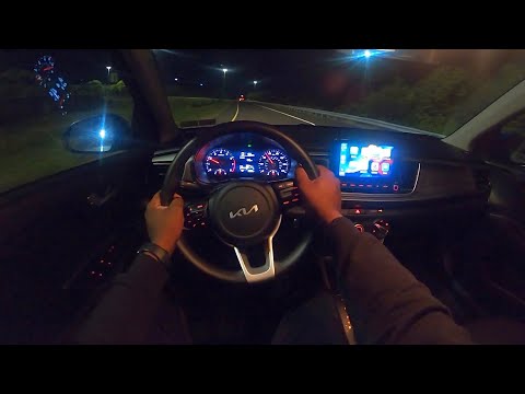 2022 Kia Rio S 5-Door Hatchback - POV Night Drive