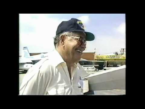 Famous Aviator Douglas (wrong way) Corrigan, Hawthorne California 1988