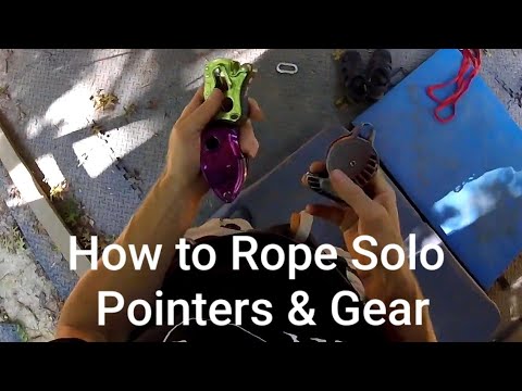 How to Rope Solo Pointers, Gear, and taking lead falls with GriGri and Wild Country Revo