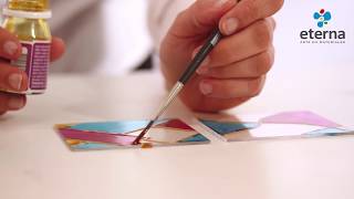 Video de ETERNA Laca Vitral 37 ml Para pintar y decorar vidrio, cerámica, acrílico y superficies transparentes