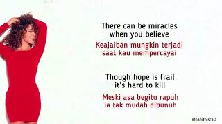 Mariah Carey - When You Believe | Lirik Terjemahan