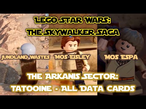 LEGO Star Wars: The Skywalker Saga - The Arkanis Sector: All Tatooine Data Cards