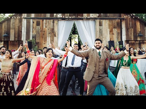 BRIDE takes over GROOM'S dance performance with his Dance team. Watch him react to this SURPRISE!