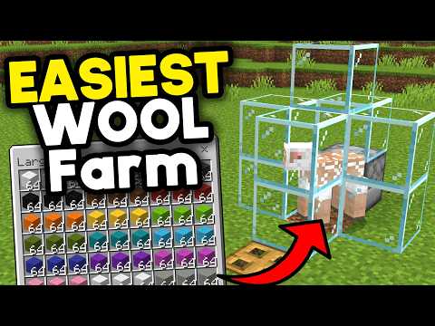 Easiest Wool Farm Minecraft Bedrock 1.21 (2025)