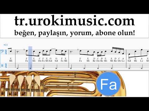 Tuba dersleri DJ Khaled, Justin Bieber - No Brainer Notalar Eğitim um-ih723