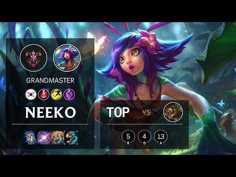 Neeko Top vs Renekton - KR Grandmaster Patch 10.19
